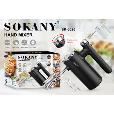 Sokany Batteur A Main - Noir / Argent - 5 Vitesse - 500 W - SK-6626