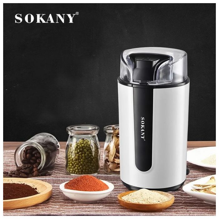 Moulin à café électrique Sokany Sk 3026 - 200W - Noir en inox