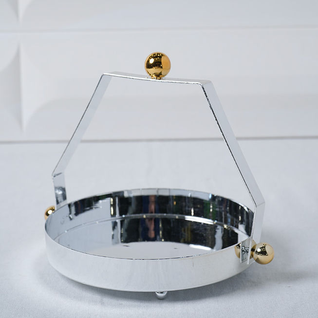 Plateau Rond Avec Support En Métal 20 CM