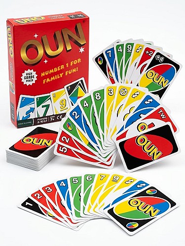 cartes montre une imitation du célèbre jeu Uno