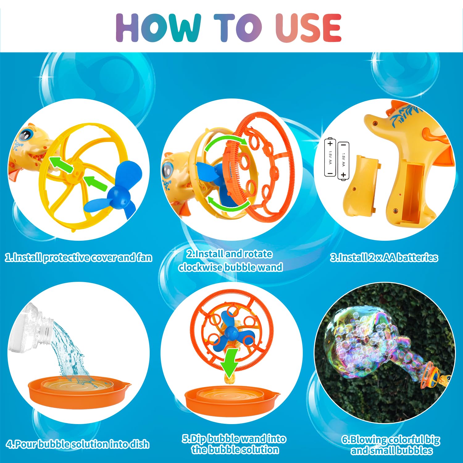 Pistolet à Bulles Automatique Géant Bubble Gun avec Effets Lumineux 1 Pistolet à Bulles Automatique Géant Bubble Gun avec Effets Lumineux