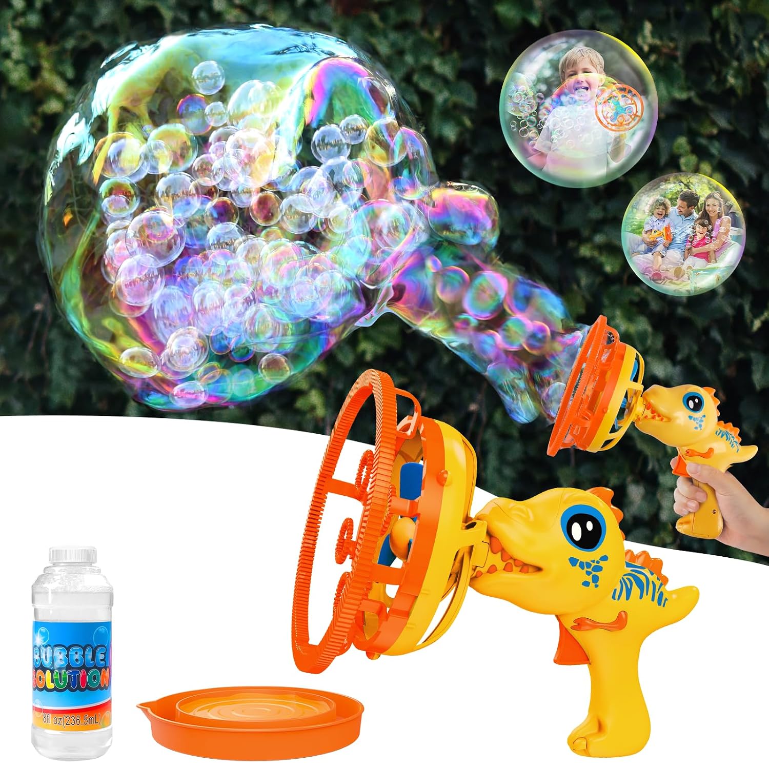 Pistolet à Bulles Automatique Géant Bubble Gun avec Effets Lumineux 2 Pistolet a Bulles Enfant Tunisie - Vue 1 Kadowet Tunisie