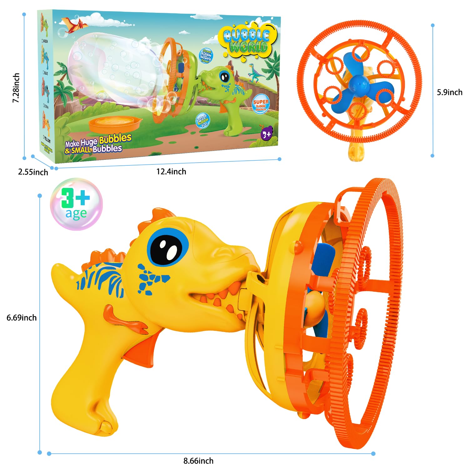Pistolet à Bulles Automatique Géant Bubble Gun avec Effets Lumineux 5 Pistolet a Bulles Enfant Tunisie - Vue 4 Kadowet Tunisie
