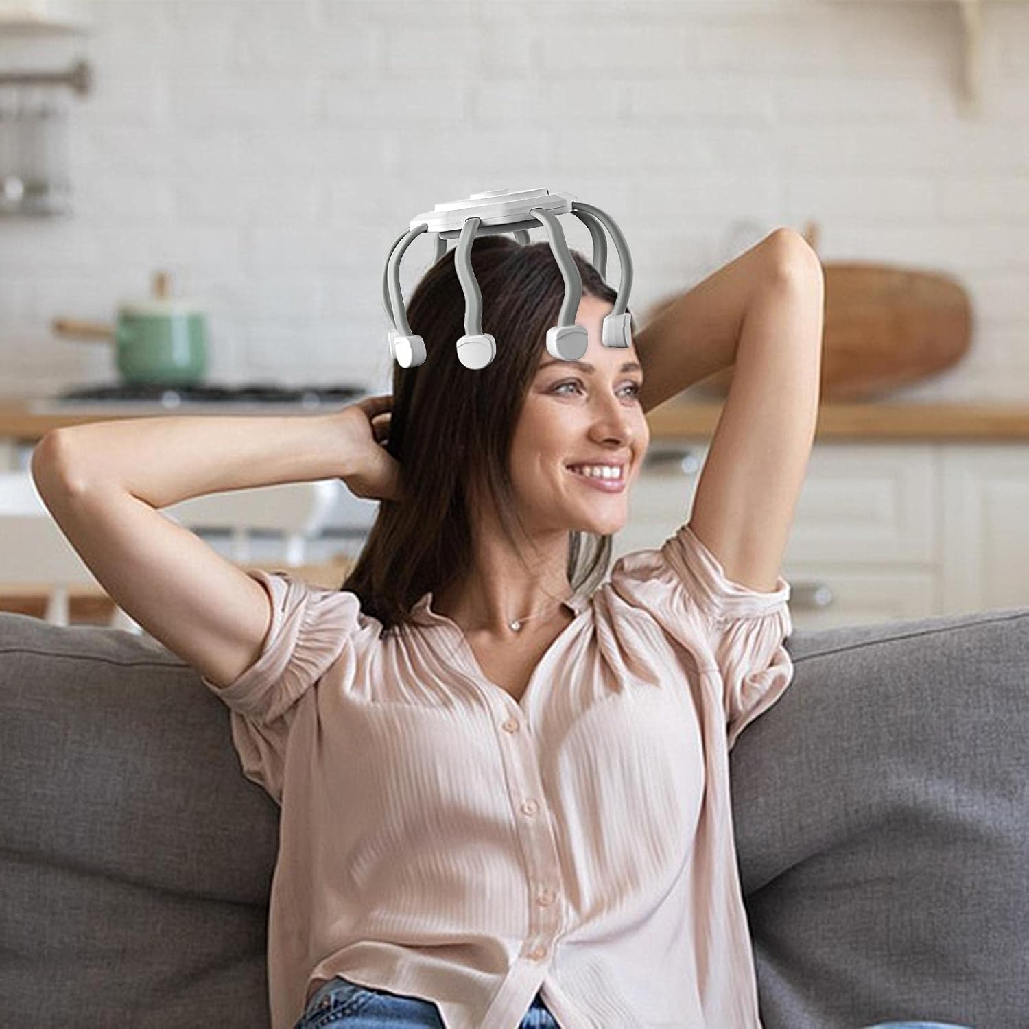 Masseur électrique pour cuir chevelu